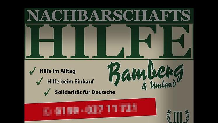 Solidarität nur für Deutsche: Mit diesem Banner wirbt derzeit die rechtsextreme Partei "Der Dritte Weg".   Foto: FT