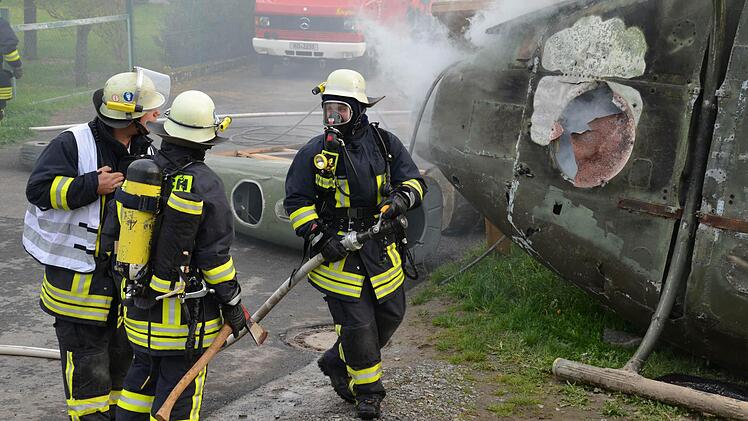 Übung der Feuerwehr