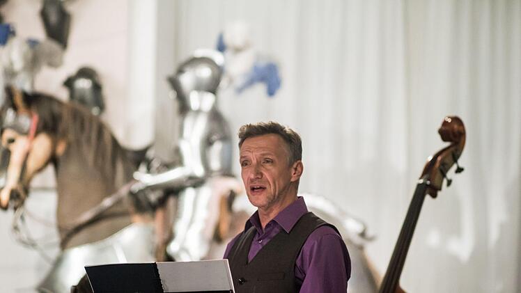 "Zum Sterben schön": Impressionen von einem Abend mit Kunst und Musik in der Großen Hofstube der Veste CoburgFoto: Jochen Berger