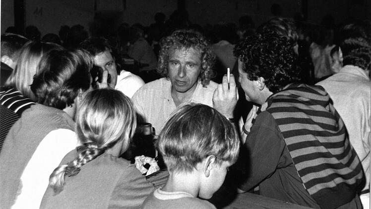 Plauderstunde mit den Fans 1993 in Kulmbach. Foto: Bayerische Rundschau