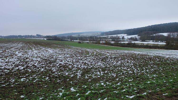 Hier soll das  Rothäuser Baugebiet Am Berg über die Staatstraße 2281 angebunden werden.