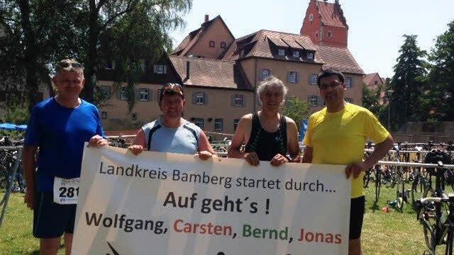 Das Bamberger Team: Wolfgang Möhrlein, Carsten Joneitis, Bernd Fricke und Jonas Merzbacher (von links) Foto: privat