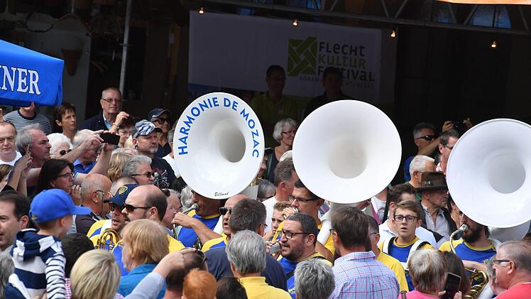 Impressionen vom Korbmarkt.