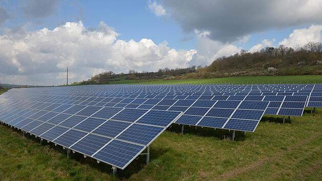 Der einzige Bürgersolarpark im Landkreis Bamberg: die Freiflächen-Anlage bei Unterhaid Foto: Ronald Rinklef