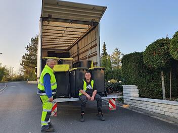 Die Mitarbeiter der Firma Eichhorn haben täglich rund 1000 Tonnen verteilt. Foto: Brigitte Krause
