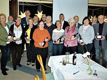 Die Geehrten des Gesangvereins Himmelkron Foto: Werner Reißaus