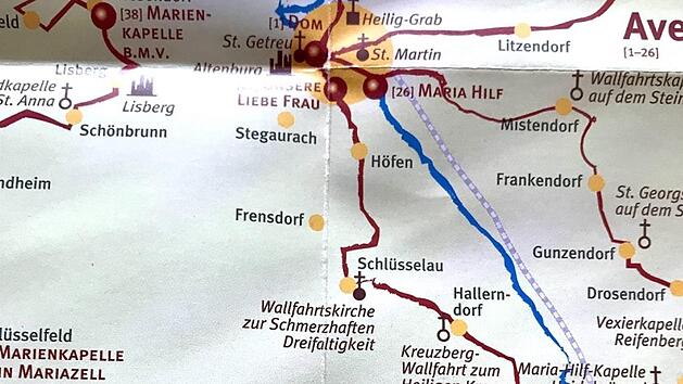 Ein Teil des Fr&auml;nkische Marienwegs