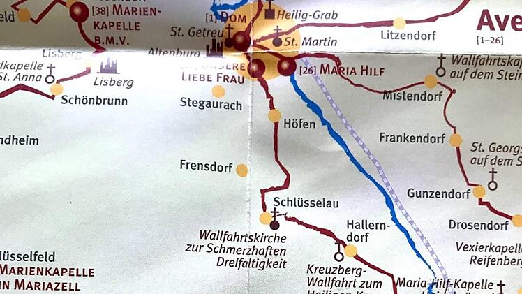 Ein Teil des Fränkische Marienwegs