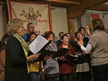 Im Takt: Die Chemie im gemischten Chor stimmt. Fotos: Gerd Schaar
