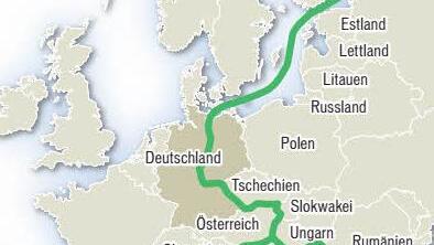 Das Grüne Band geht durch ganz Europa. Grafik: Dagmar Klumb; Quelle: European Green Belt/Coordination Group