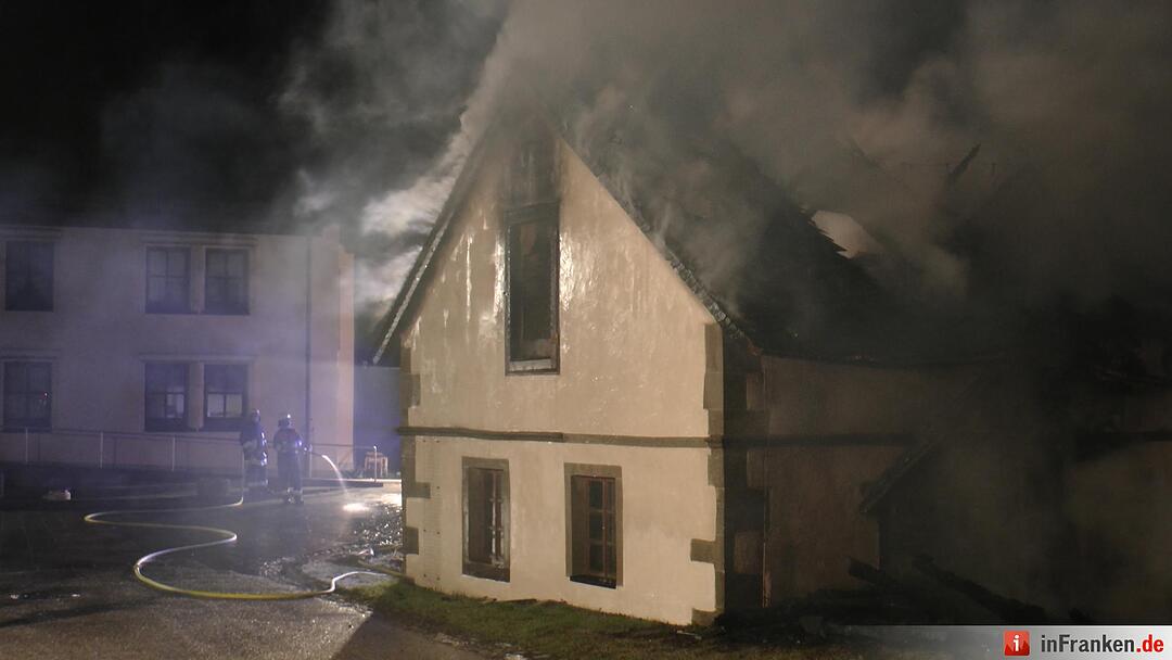 Brand in Kloster bei Münnerstadt – 250 Heimbewohner von Feuer bedroht
