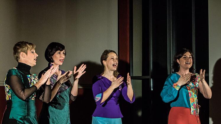 Impressionen vom Gastspiel des Berliner Vokal-Quartetts Aquabella in der Coburger Reihe "Cultur im Contakt".Foto: Jochen Berger