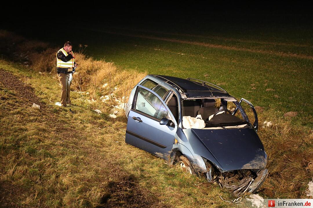 Autofahrer bei Köditz schwers verletzt
