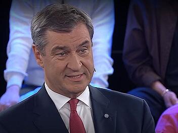 Der bayerische Ministerpr&auml;sident Markus S&ouml;der sparte der ART-Politendung "Arena" nicht mit Lob an sein Bundesland.