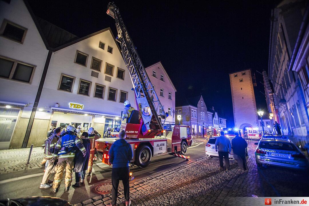 Brandgeruch sorgt für Feuerwehreinsatz in Haßfurter Innenstadt