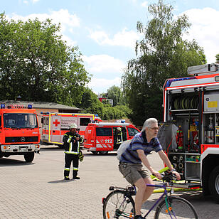 Feuer auf Fabrikgelände in Zirndorf