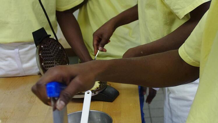 Unterricht für die unbegleiteten Jugendlichen. Foto: Marco Meißner