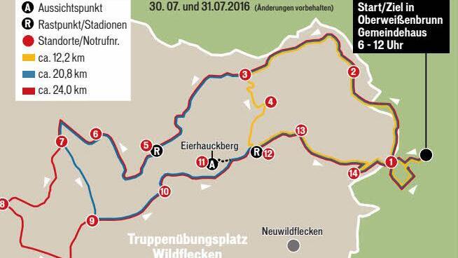 Überblick über die Streckenführung Grafik: Klaus Heim