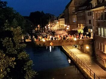 Party-Hotspot Untere Brücke in Bamberg