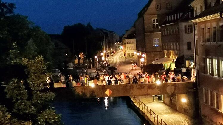 Party-Hotspot Untere Brücke in Bamberg
