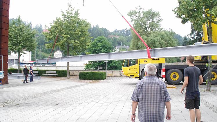 Arbeiten am Schwarzen Steg. Foto: Marco Meißner