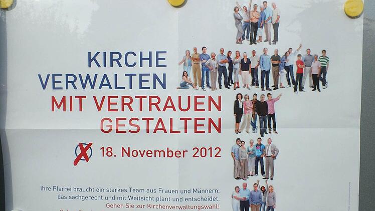 Die Pfarreien machen Werbung für die Wahl. Foto: Manfred Welker