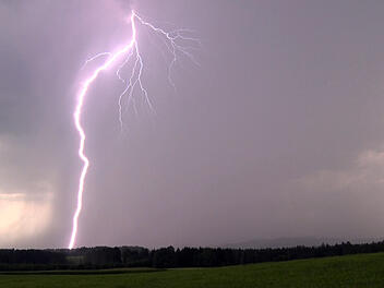 Gewitter und Unwetter über Franken