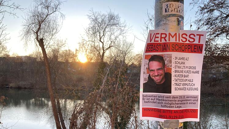 Vermisster aus Bamberg - Flugbl&auml;tter am Kanal