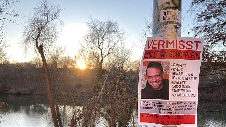 Vermisster aus Bamberg - Flugbl&auml;tter am Kanal