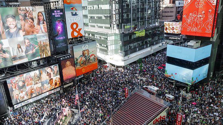 New York - Demonstrationen «No Kings» gegen US-Präsident Trump