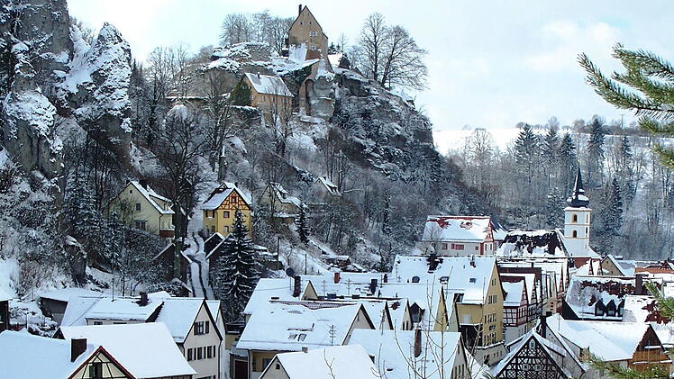 Winter, Oberfranken, Landkreis Bayreuth, Schnee