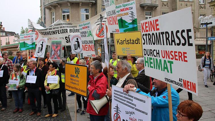 Eindrücke von der Anti-Südlink-Demo. Foto: Ralf Ruppert