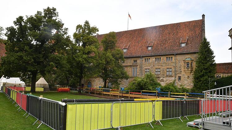 Der Turnierplatz ist schon abgesteckt. Foto: Ronald Rinklef