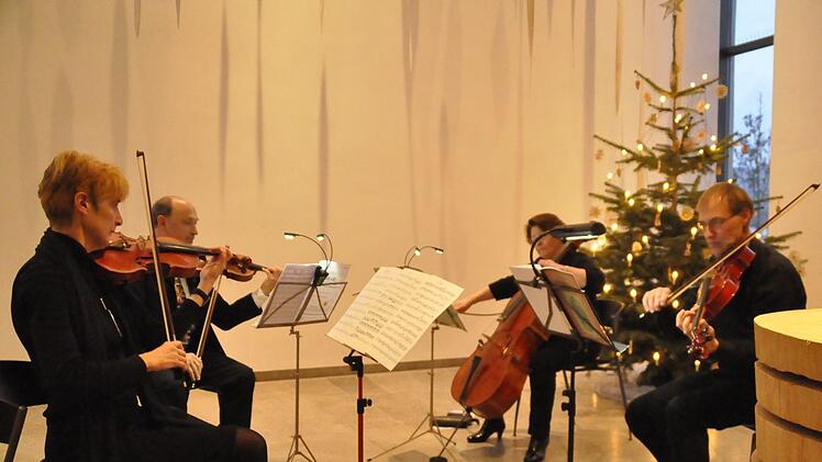 Das Streicherquartett ließ den Barock wieder aufleben. Foto: Peter Klopf