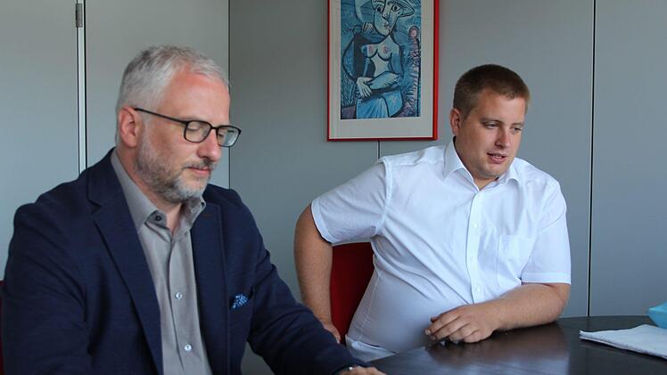 Dirk Lange und Patrick Murk im Gespräch.