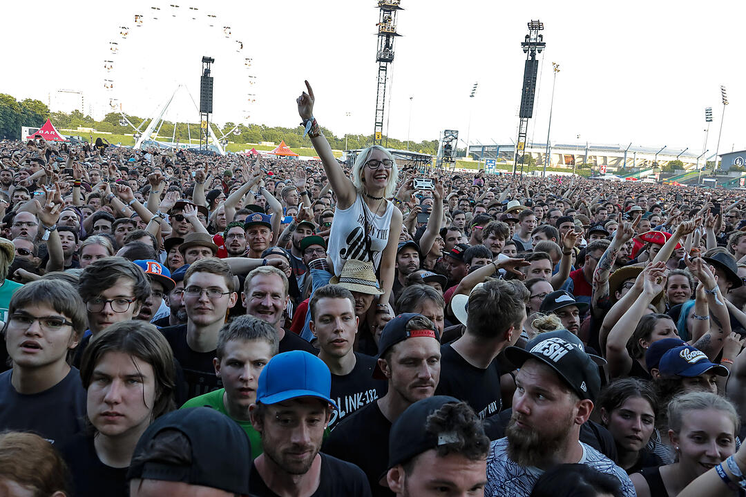Die Foo Fighters bei Rock im Park 2018.