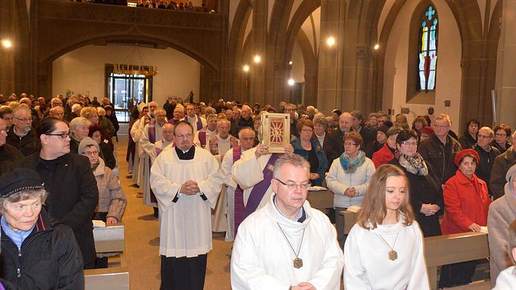 Besuch des Bischofs in Bad Kissingen. Foto: Peter Rauch