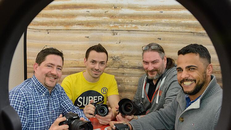 Die Vorstandschaft des neu gegründeten Fotoclubs 2018 (von links): Peter Hinz (Kassier), Tobias Vogel (Vorsitzender), Carsten Schmunk (2. Vorsitzender), Benjamin Kiesel (Schriftführer). Björn Hein