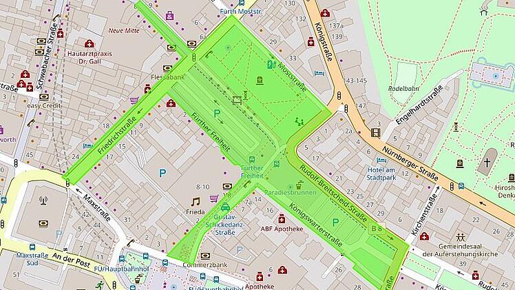 Stadt Fürth richtet Verbotszone für Messer und gefährliche Werkzeuge ein
