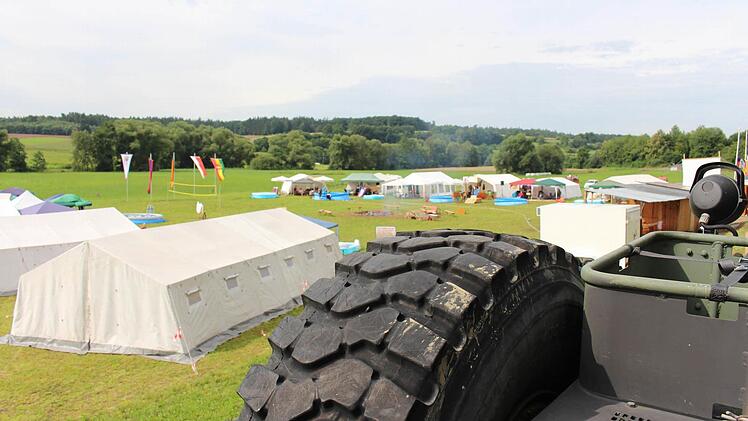 So sieht der Zeltplatz von oben aus. Foto: Lisa Kieslinger