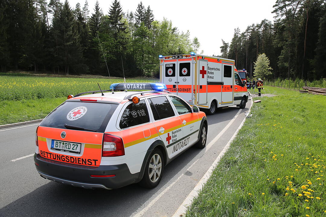 Fünf Verletzte bei Unfall im Landkreis Bayreuth