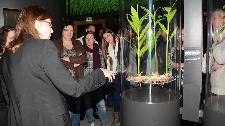 Gewürzexpertin Manuela Mahn erläuterte im Botanikum des Gewürzmuseums Besonderheiten, Herkunft und Verwendung verschiedener Gewürze.  Foto: Dagmar Besand