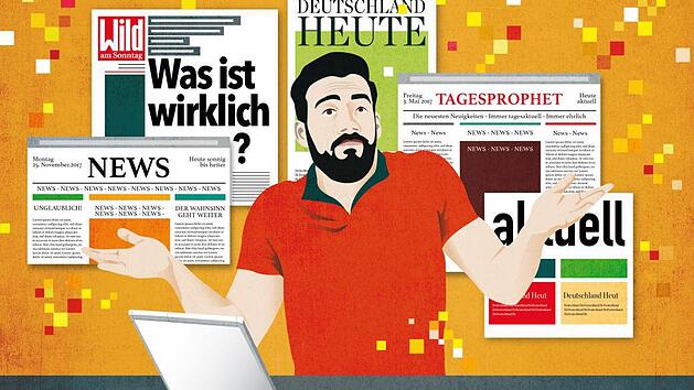Bei vielen Falschnachrichten geht es vor allem um Emotionen. Fakten werden zweitrangig. Aber was steckt eigentlich hinter diesen "alternativen Wahrheiten"? Illustration: Romina Birzer