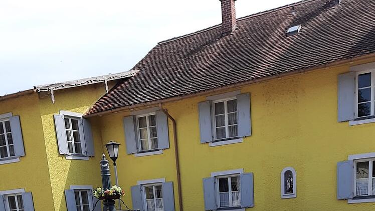 Eine bekannte Kulisse: Der Dorfplatz von Lansing