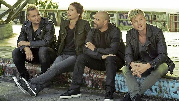 Sehen gut aus und können auch ganz ordentlich singen: die vier Jungs von "Sunrise Avenue". Rechts: Sänger Samu. Foto: Veranstalter