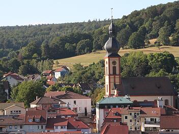 Von der Jahnstraße aus ist die Stadtpfarrkirche St. Bartholomäus herrlich zu sehen. Foto: Ulrike Müller