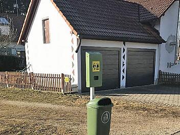 Die neu aufgestellte Hundetoilette in der ReuthstraßeFoto: Dagmar Niemann