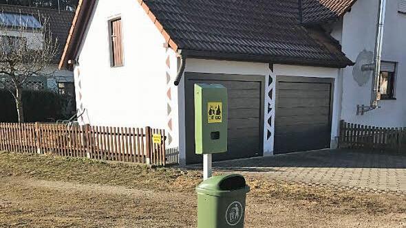 Die neu aufgestellte Hundetoilette in der ReuthstraßeFoto: Dagmar Niemann