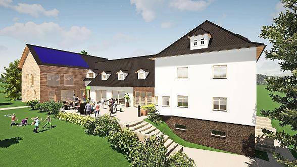 So soll das neue Biker-Hotel in Reichenbach nach Fertigstellung aussehen.