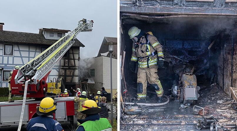 Lichtenfels: Fachwerkanwesen in Brand - Rauch alarmiert Anwohner